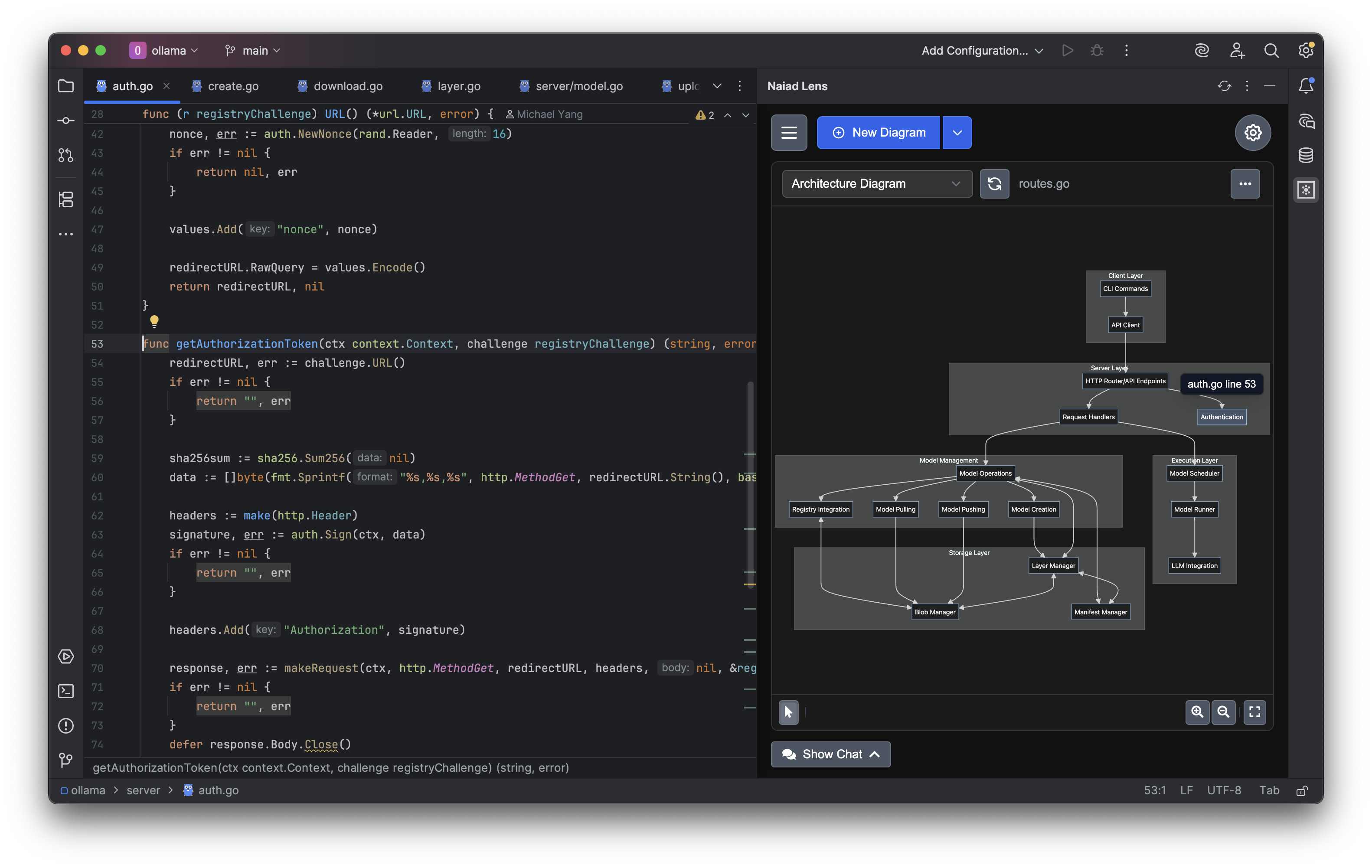 Interactive Node Click - Node highlighted showing clickable interaction
